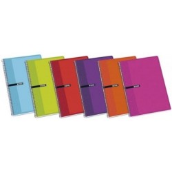 Cuaderno 4º 80 hojas 60 gr 4x4 tapa dura espiral