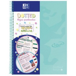 Cuaderno espiral a4  80h 90g  dots ice mint europe