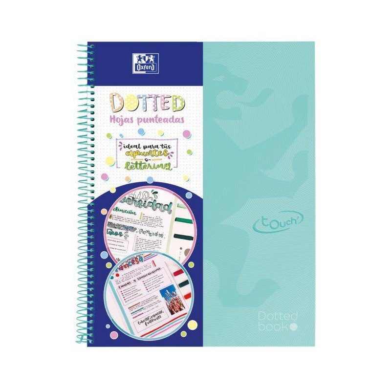 Cuaderno espiral a4 80h 90g dots ice mint europe Cuaderno espiral a4 80h 90g dots ice mint europe