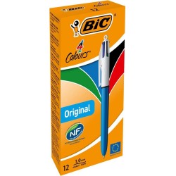 Boligrafo bic 4 colores punta 1 mm 