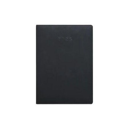 Agenda Anual 2025 Plus Office A4 Día Página Negro