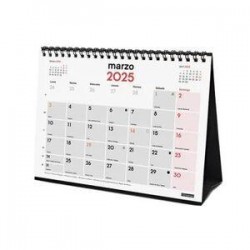 Calendario Anual 2025 Finocam Sobremesa 210 x 150 