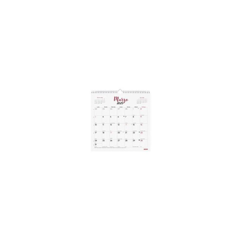 Calendario Anual 2025 Finocam Pared Chic 300 x 300 Calendario Anual 2025 Finocam Pared Chic 300 x 300