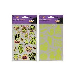 Blister pegatinas hallowen glow in the dark 