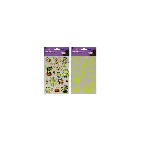 Blister pegatinas hallowen glow in the dark 
