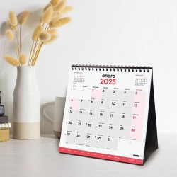 Calendario 2025 sobremesa escribir pestañas S