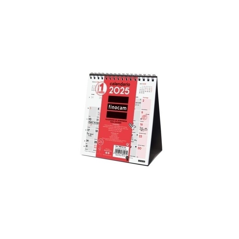 Calendario 2025 sobremesa escribir XS 140x150 Calendario 2025 sobremesa escribir XS 140x150