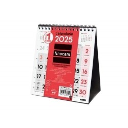 Calendario 2025 sobremesa números grandes