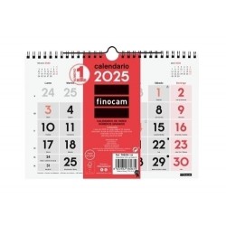 Calendario 2025 pared números grandes S