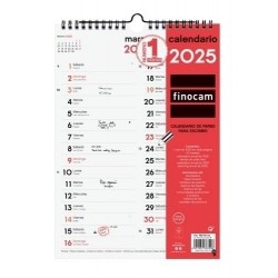 Calendario 2025 pared dos columnas M