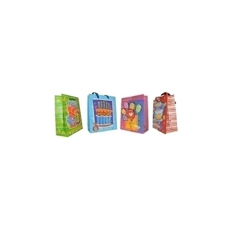 Bolsa de papel con relieve 18x23x8 5cm surtidas Bolsa de papel con relieve 18x23x8 5cm surtidas