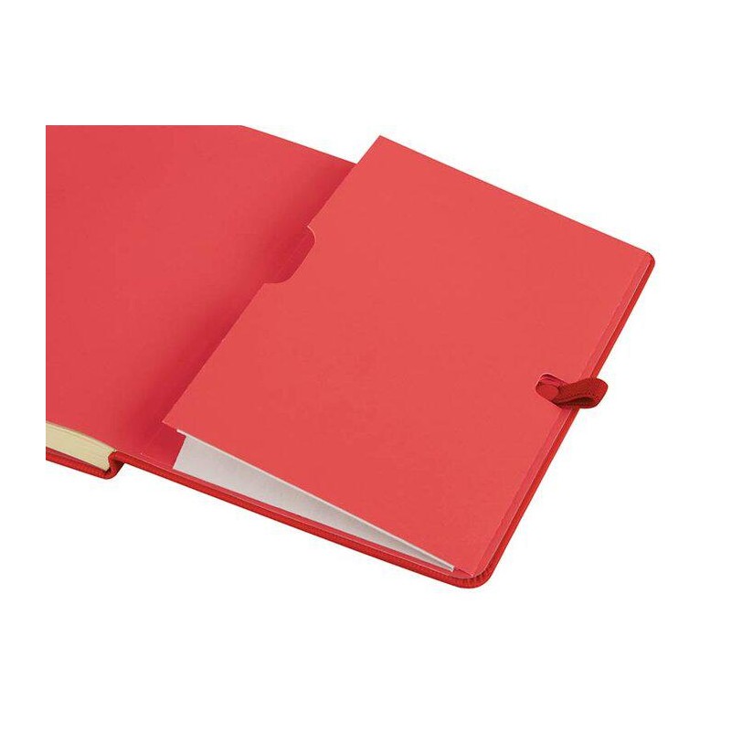 Agenda año 2025 textura M4 12x17cm DP rojo