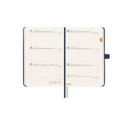 Agenda año 2025 textura M2 8x13cm sv azul