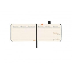 Agenda año 2025 textura M0 10x7cm svv negro