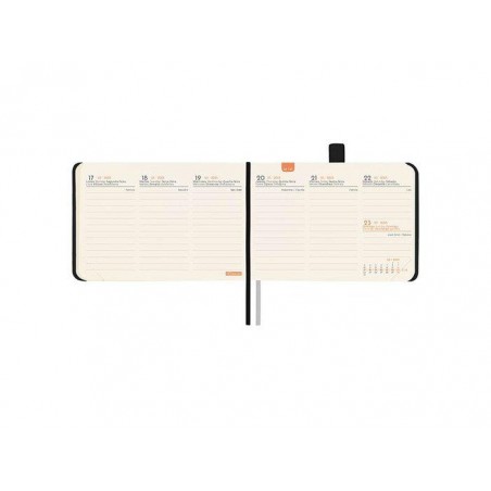 Agenda año 2025 textura M0 10x7cm svv negro