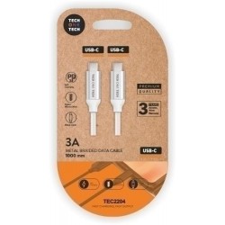 Cable usb tipo C alto rendimiento 3A blanco