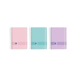 Agenda anual 2025 oxford A5 live&go pastel espiral