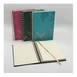Cuaderno note book leaf A5 15x21cm hojas punteadas
