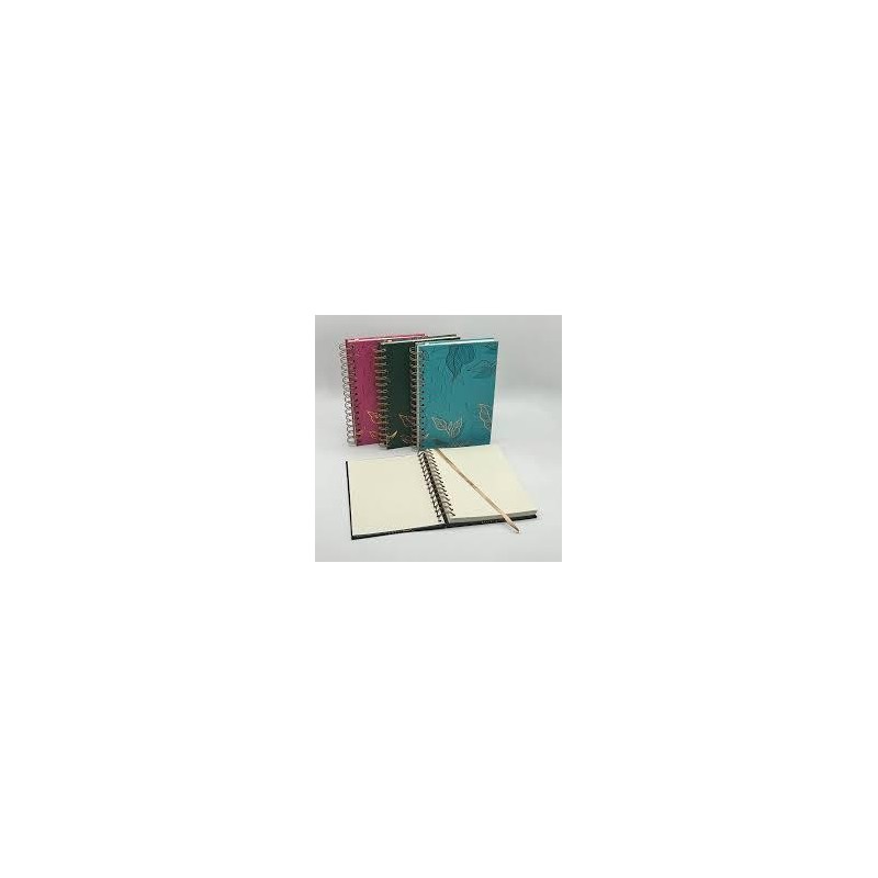 Cuaderno note book leaf A5 15x21cm hojas punteadas