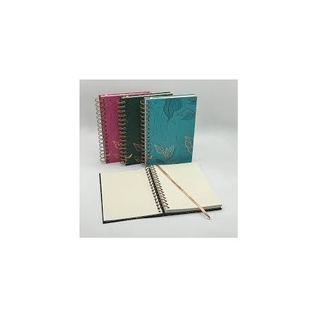 Cuaderno note book leaf A5 15x21cm hojas punteadas