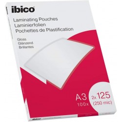 Caja 100 fundas plasatificar A3 125 micras brillo