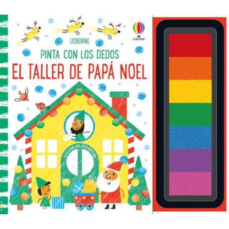 El taller de Papa Noel  Pinta con los dedos
