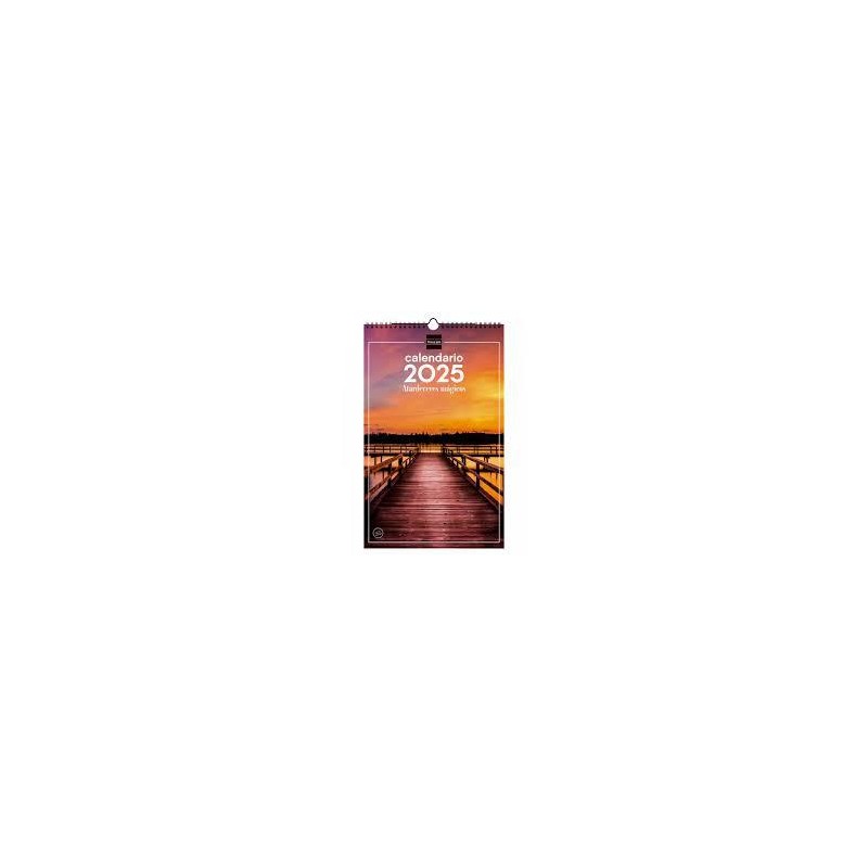 Calendario 2025 de pared para escribir atardeceres Calendario 2025 de pared para escribir atardeceres