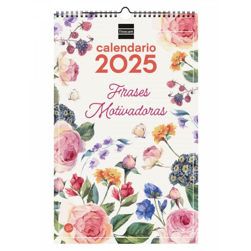 Calendario 2025 de pared para escrbir frases motiv Calendario 2025 de pared para escrbir frases motiv