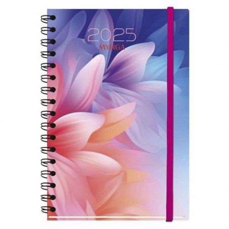 Agenda anual 2025 texture dp wireo tapa dura soft