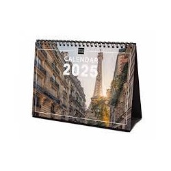 Calendario 2025 de sobremesa Paris