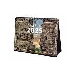 Calendario 2025 de sobremesa traveling the world