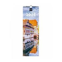 Calendario 2025 de pared 15x48 charming cities