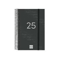 Agenda anual 2025 year E5 DP negro