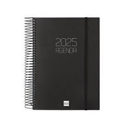 Agenda anual 2025 opaque E10 DP negro