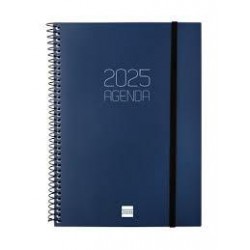 Agenda anual 2025 opaque E10 SV azul
