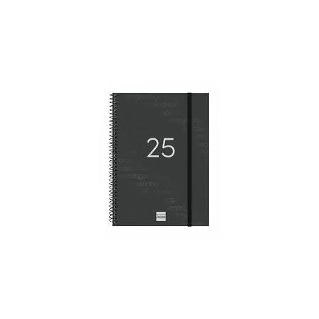Agenda anual 2025 year E10 SV negro