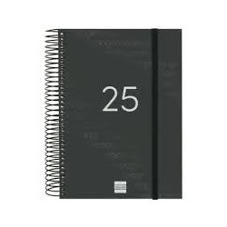 Agenda anual 2025 year E10 DP negro