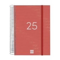 Agenda anual 2025 year E10 DP rojo