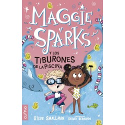 Maggie Sparks y los tiburones de la piscina