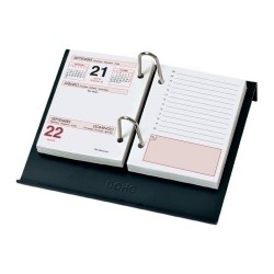 Porta calendario plástico negro