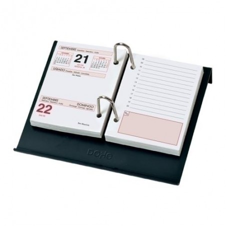 Porta calendario plástico negro