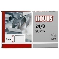 Grapas 24/8 novus galvanizadas