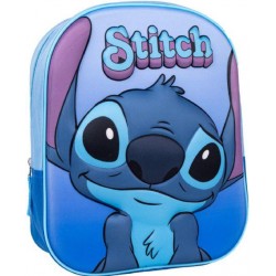 MOCHILA INFANTIL 3D STITCH 25X31X10CM