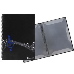 Carpeta espiral  partituras 20 fundas