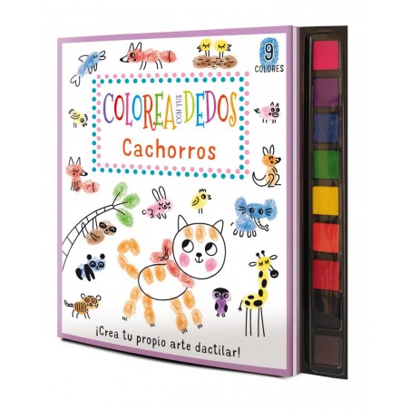 Cachorros  Colorea con tus dedos