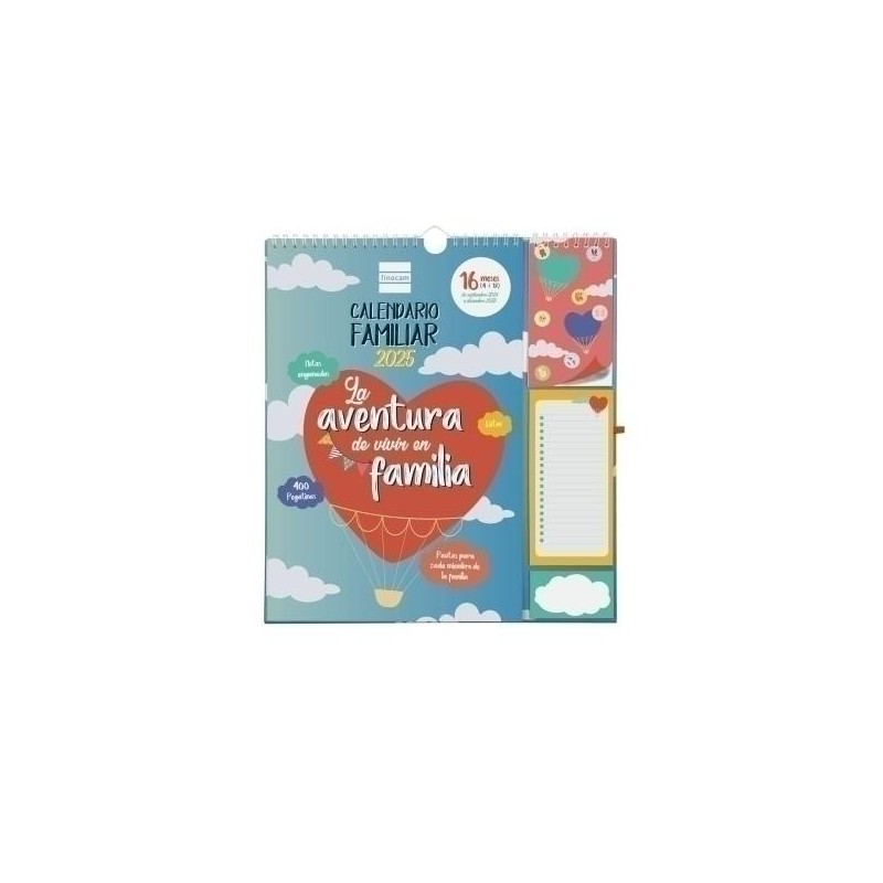 Calendaio 2024-2025 finocam 16 meses pared 30x30cm Calendaio 2024-2025 finocam 16 meses pared 30x30cm