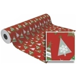 Bobina papel de regalo 62 cm x 80 metros navidad