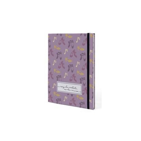 Libreta  bronislava nijinska - danza   hojas rayad