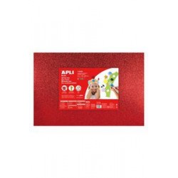 Goma eva purpurina 40x60 2 mm colores surtidas