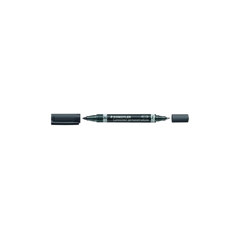 Rotulador lumocolor duo 348 negro M - F Rotulador lumocolor duo 348 negro M - F